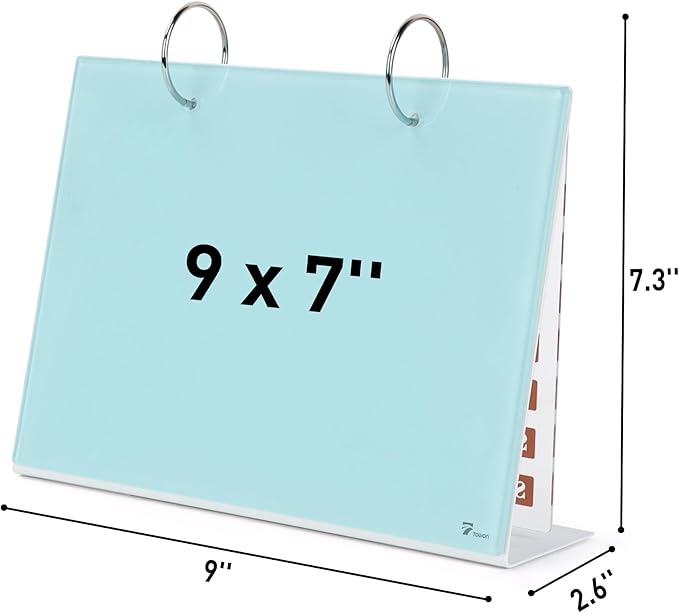 Desktop Glass Dry Erase & Acrylic Aesthetic Calendar Weekly to-do List Combo - Field & Grace