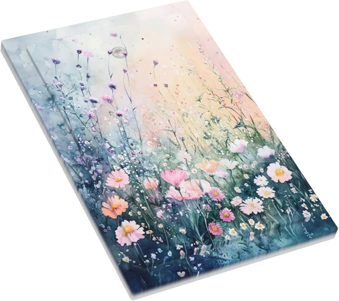 Decorative Light Switch Cover Plate Pink Floral Wildflower Green Plants 1 Gang - Image 3