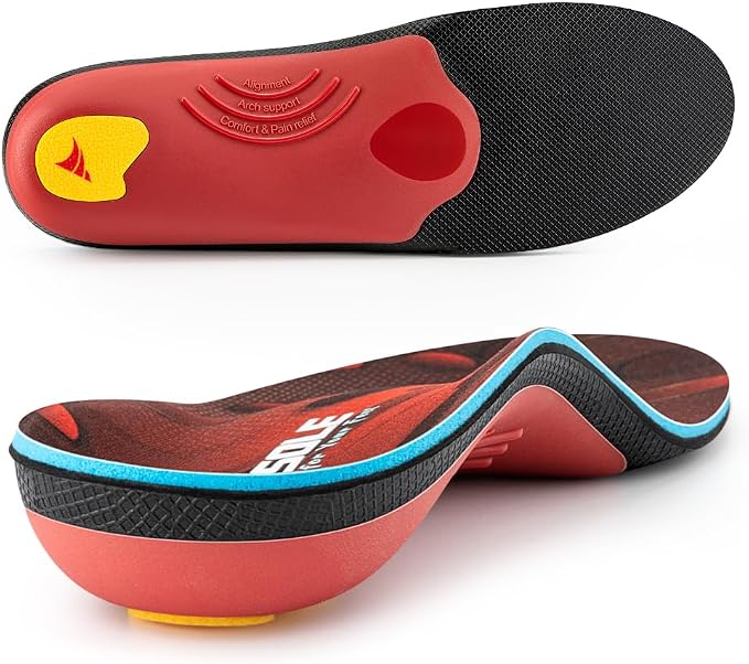 VALSOLE 250+ lbs Plantar Fasciitis High Arch Support Insole by VALSOLE
