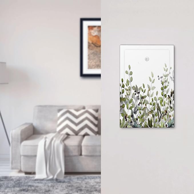 Watercolor Green Eucalyptus Leaves Plants Fruit Light Switch Cover Plate 1 Gang - Image 7