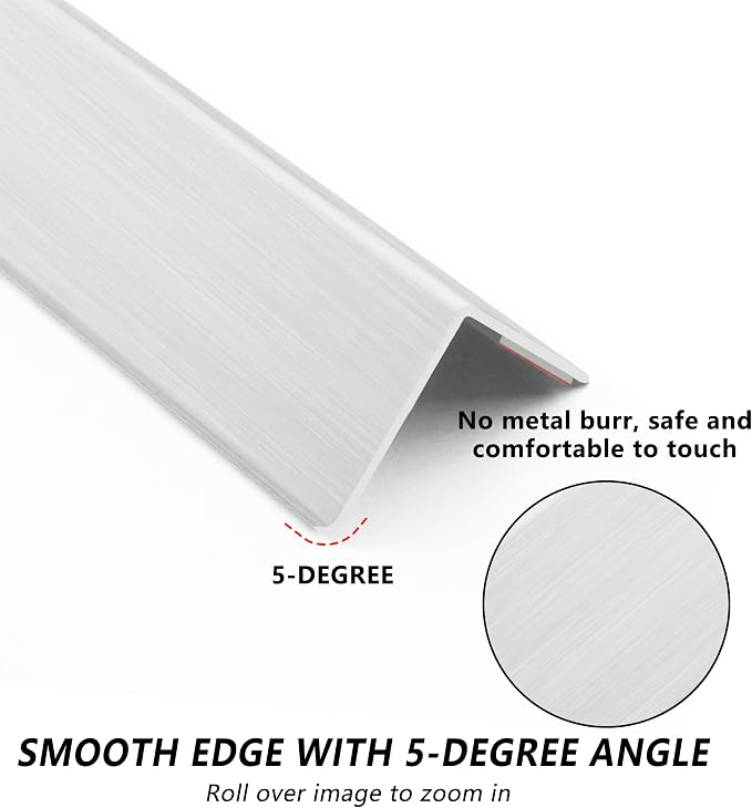 6pcs 57"L*0.98"W Aluminum Self-Adhesive Wall Corner Protectors, Wall Furniture - Image 2