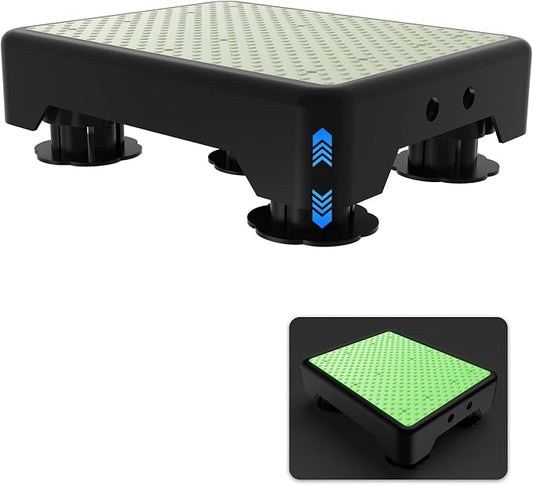 Adjustable Step Stool for Adults, Noctilucent Bed Step Stools, 600 LBS Capacity by Liftozainyourlife