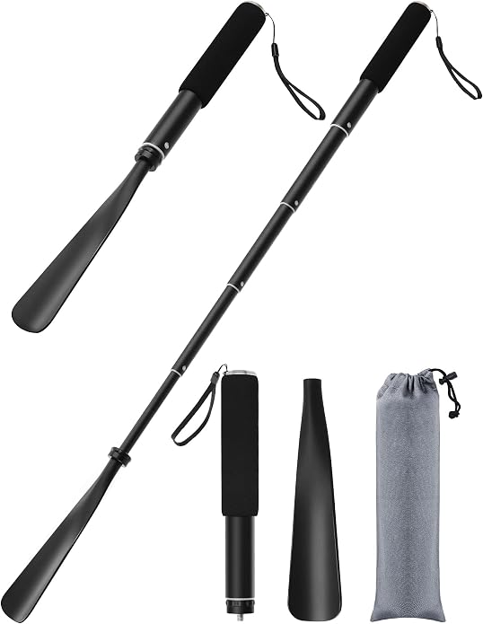 TriPro Shoe Horn Long Handle -15"-37" Telescopic Metal Shoe Horn Adjustable by TriProUK