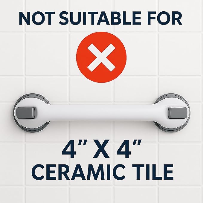 2 Pack Grab Bars for Bathtubs and Showers, Shower Handles for Elderly Seniors - Image 4