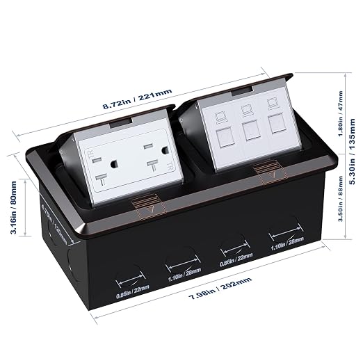 Dual Pop-Up Floor Box Electrical Kit… - Image 4