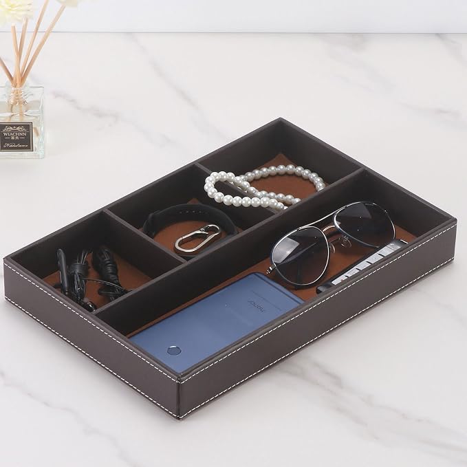 Desktop Storage Organizer, Nightstand or Dresser Organizer, Valet Tray - Image 3