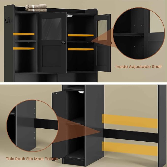 Itaar Over The Toilet Storage Cabinet, Over Toilet Bathroom Organizer - Image 8