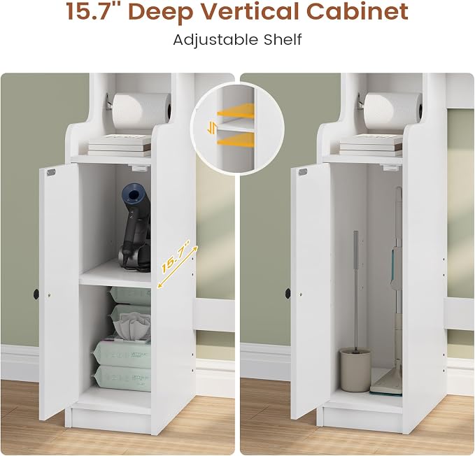 Itaar Over The Toilet Storage Cabinet, Over Toilet Bathroom Organizer - Image 7