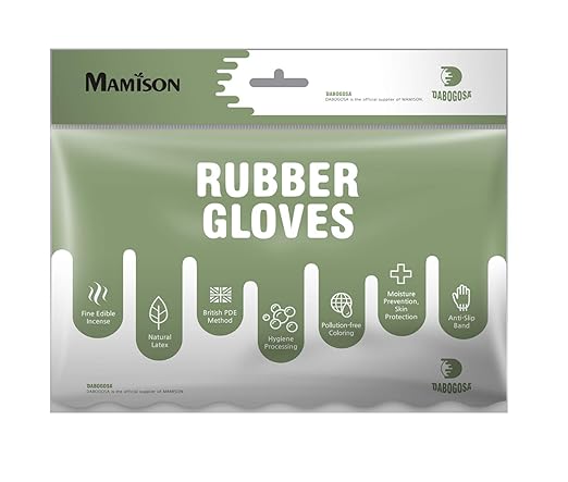 Mamison 2 Pairs Reusable Waterproof Household Dishwashing Cleaning Rubber Gloves - Image 6