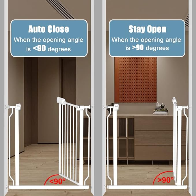 Extra Wide Baby Gates 48-53 Inch Child Dog Pet Gate Indoor Adjustable Safety - Image 5