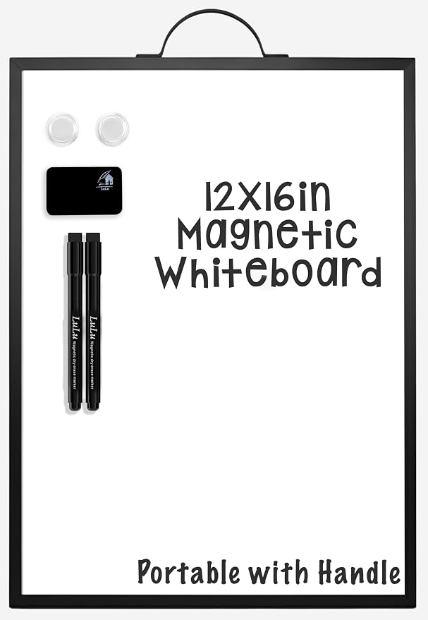 Small Magnetic Dry Erase Whiteboard 12x16 by LuluHomeOffice