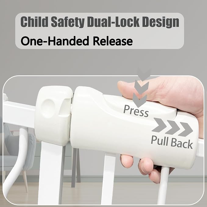 Heavy Duty Baby & Dog Safety Gate 86-104.7 Inch, Tension Mounted No Drilling - Image 4