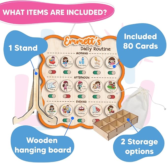 Personalized Wooden Chore Chart - Image 2