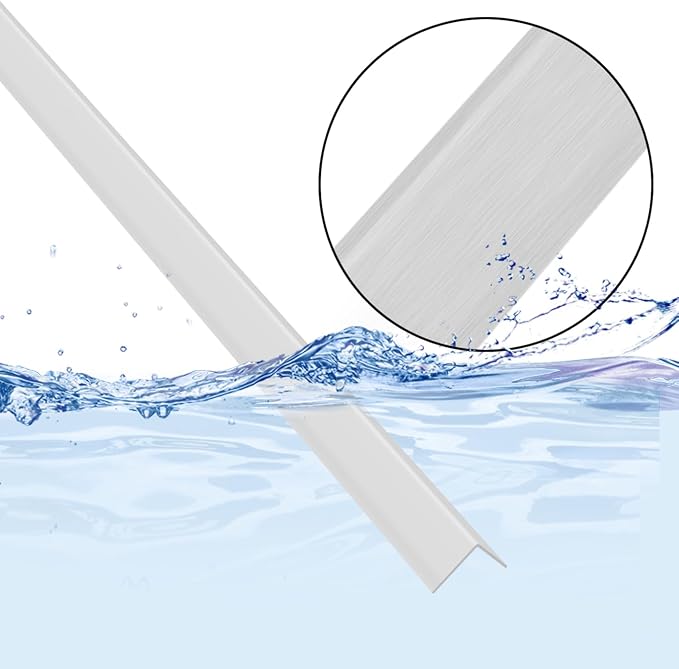 2pcs 57"L*1.42"W Aluminum Self-Adhesive Wall Corner Protectors, Wall Furniture - Image 5