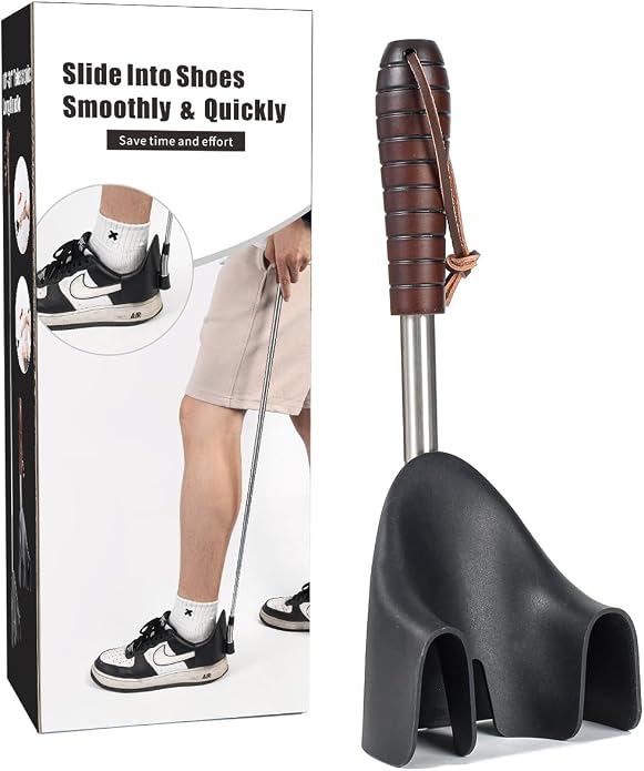 Shoe Horn Long Handle for Seniors-10-31 Telescopic Shoehorns For Men Pregnant by YEADMAL