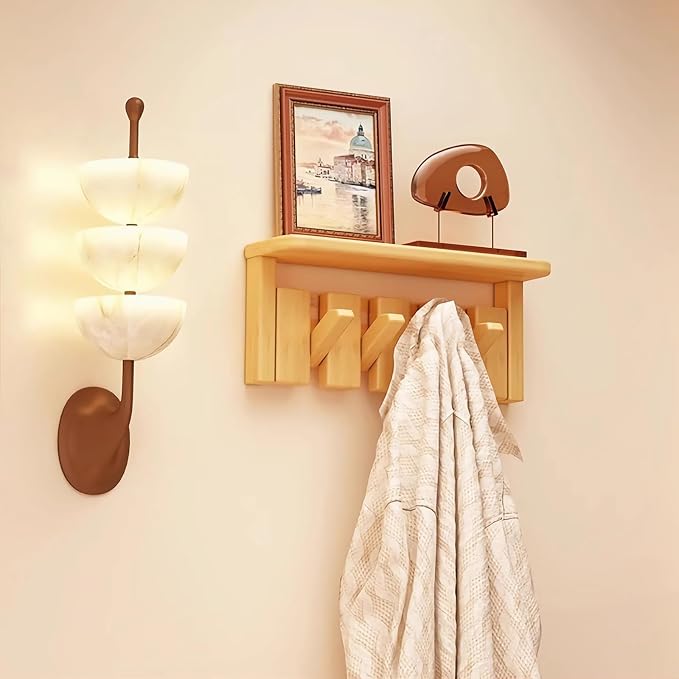 Wall Mounted Piano Key Hanger | Flip Style Hook | Entrance Wall Art Hook by FleiSleep