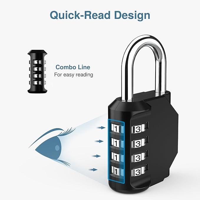Puroma 10 Pack Combination Lock - Image 3
