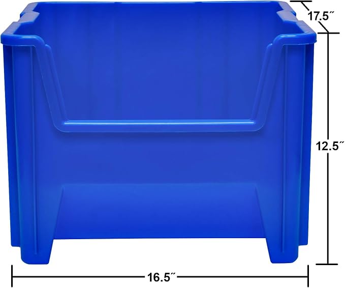 Akro-Mils 13018 Stak-N-Store Heavy Duty Stackable Open Front Plastic Storage - Image 2