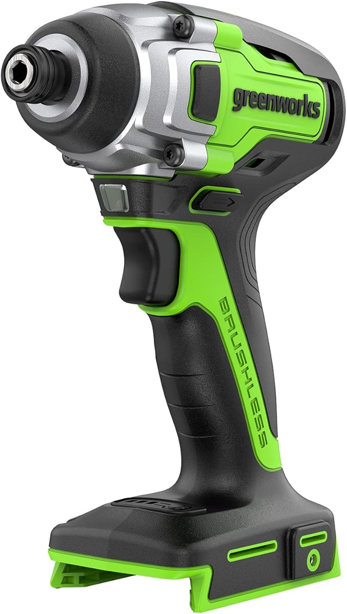 Greenworks 24V Brushless Cordless Impact Driver Kit, 2650in./lbs Torque by Greenworks
