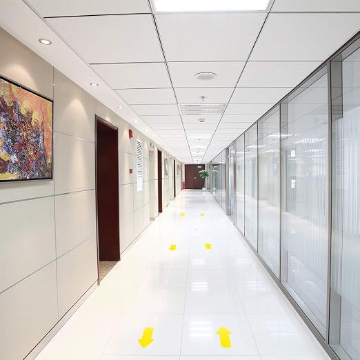 Arrow Floor Sign Tape 2"4" Marking Sticker 200 PCS Decal Tape Yellow - Image 3