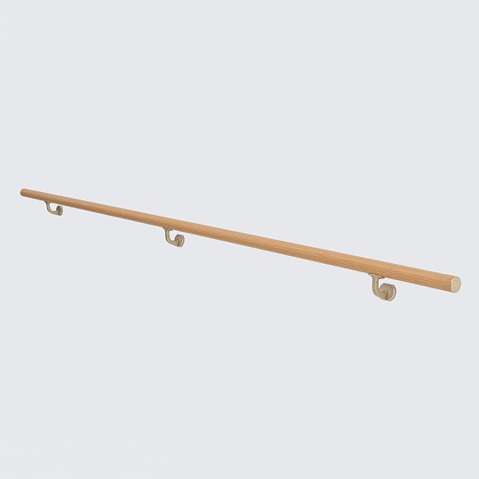 4 FT Handrails for Indoor Stairs, Modern Aluminum Handrail Set, Wall Mounted - Image 6