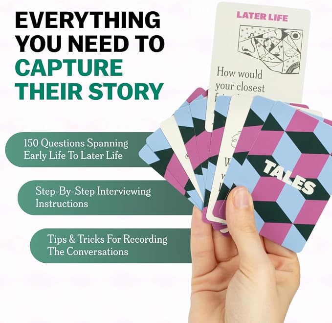 TALES 150 Life Story Interview Kit, Conversation Cards, - Image 4