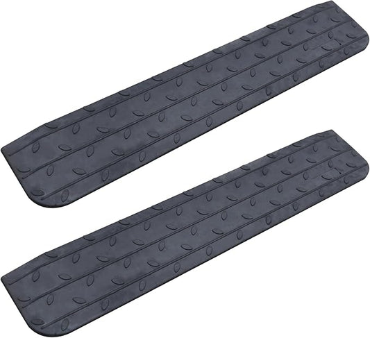 OrangeStar 2-Pack 1" Rise Rubber Threshold Ramp by OrangeStar