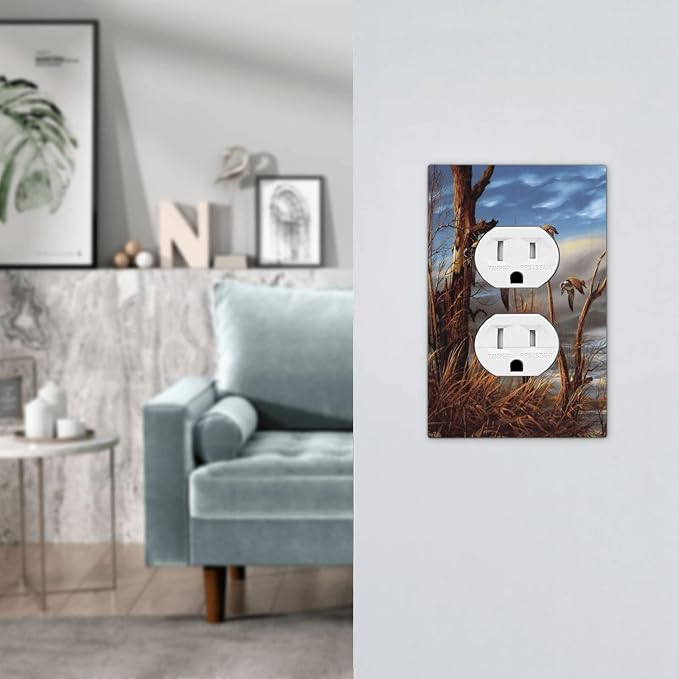Outlet Covers Hunting Flying Wild Ducks 1 Gang Duplex Light Switch Cover Plate - Image 7