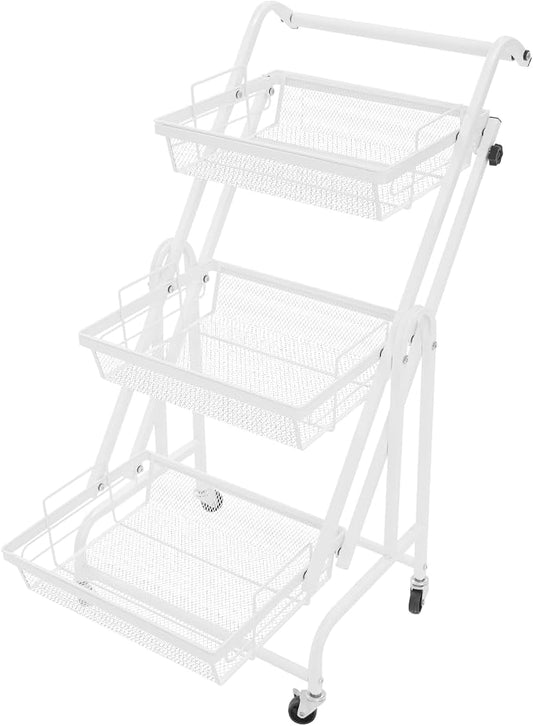 3 Tier Rolling Utility Cart by Unknown