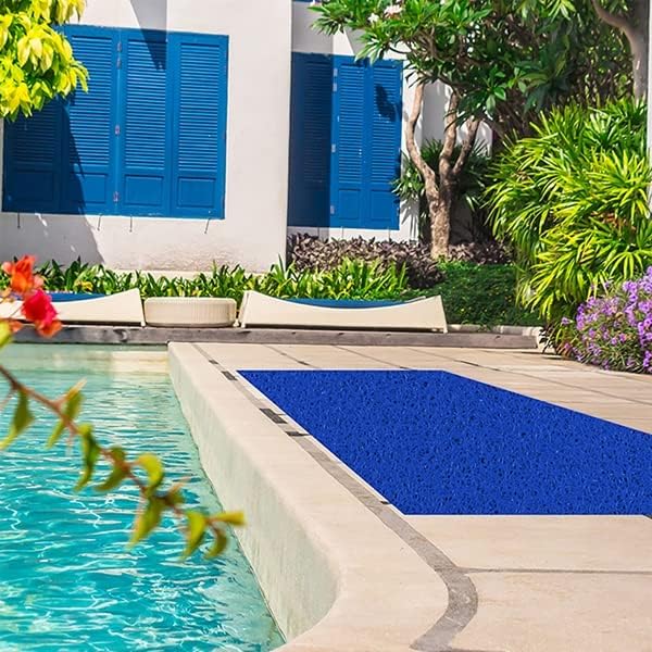 American Floor Mats Vinyl Mesh Heavy-Duty Entrance Blue 3' x 16' Scraper Mat - Image 7