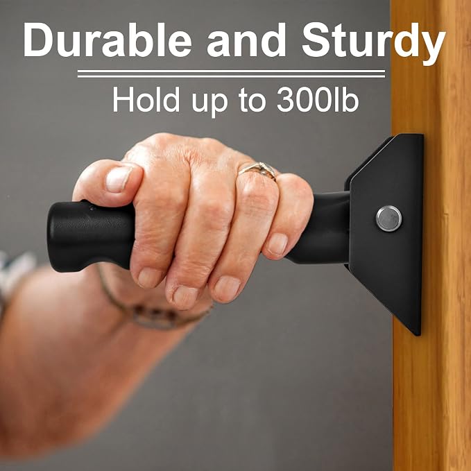 Flip Up Grab Bar for Doorway/Stairs Safety Assist Handles for Elderly Non-Slip - Image 5