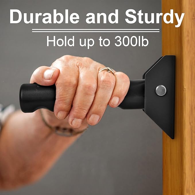 2 Pack Flip Up Grab Bar for Doorway/Stairs Safety Assist Handles for Elderly - Image 5