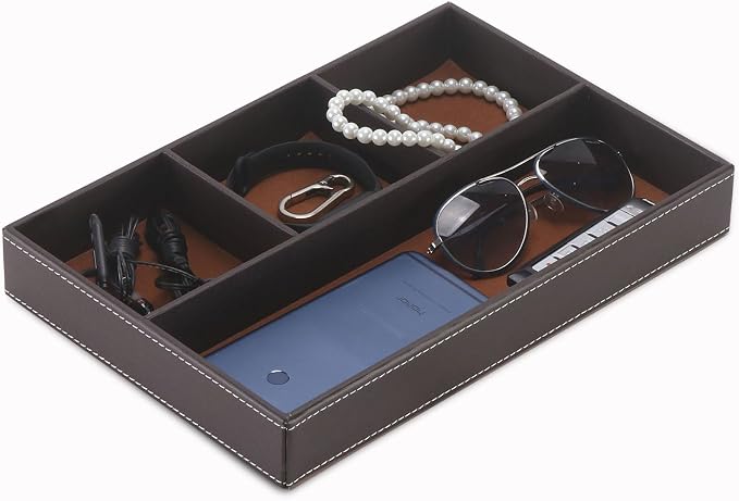 Desktop Storage Organizer, Nightstand or Dresser Organizer, Valet Tray - Image 7