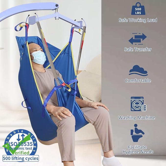 Patient Lift Slings for Home Use, Transfer Aids for Disabled and Elderly - Image 3