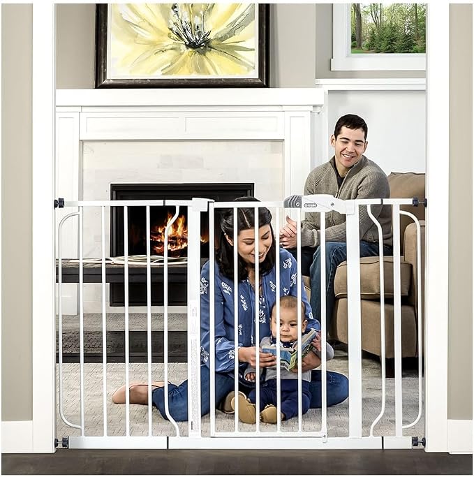 Regalo Easy Step 49-Inch Extra Wide Baby Gate, Includes 4-Inch and 12-Inch by Regalo