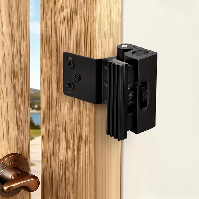 INIRET Adjustable Home Security Door Reinforcement Lock，Heavy Duty Zinc Alloy - Image 3