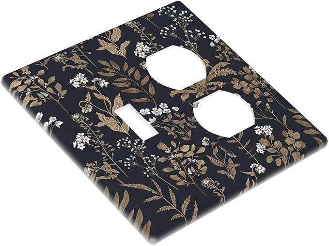 Wallplates Vintage Floral Wildflowers Plant 1 Toggle 1 Duplex Switch Plate - Image 3
