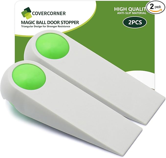 Door Stoppers for Bottom of Door, Rubber Door Stopper Wedges, Door Holders for by COVERCORNER