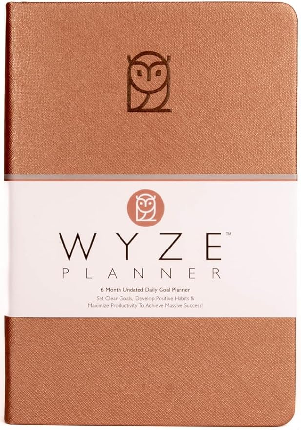 Undated Daily Planner – 6-Month A5 Productivity Organizer by WYZEPLANNER