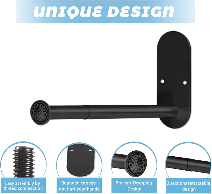 2-Section Stainless Steel Clothes Hanger Storage, Retractable Space Saving - Image 3