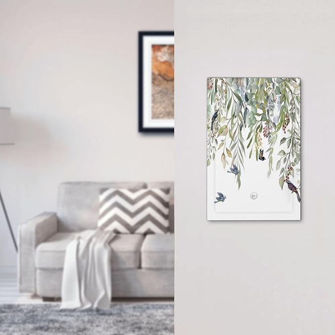 Green Leaf Eucalyptus Leaves Floral Bird Butterfly Light Switch Cover Plate 1 - Image 7
