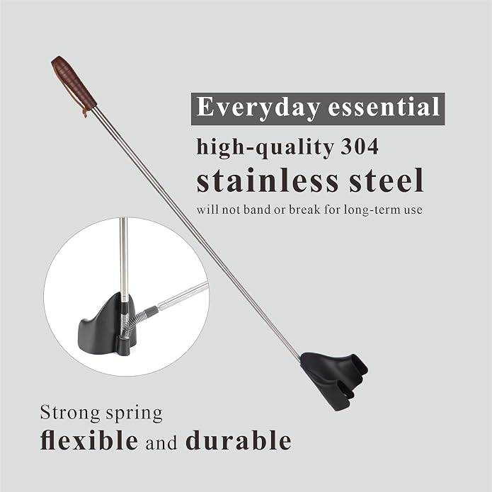 Shoe Horn Long Handle for Seniors-10-31 Telescopic Shoehorns For Men Pregnant - Image 6