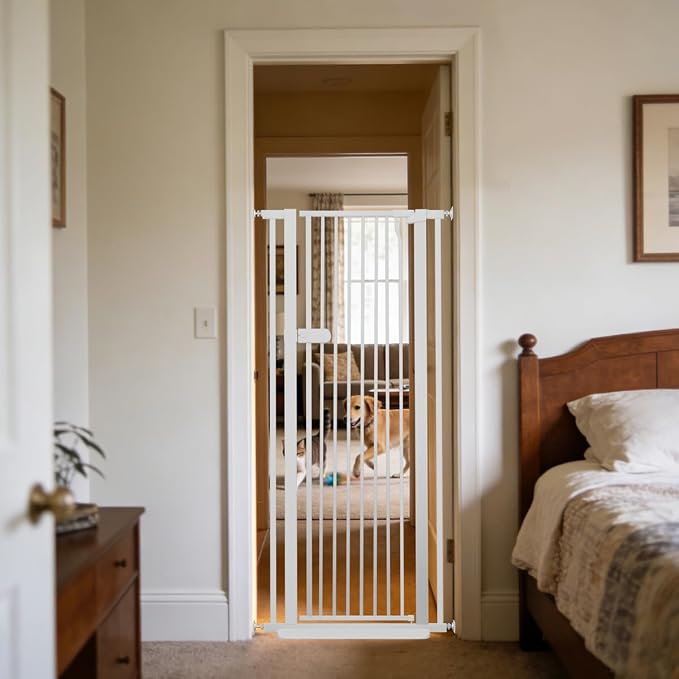 Lumizone Extra Tall Cat Gate 55.12" High Pressure Mounted Extra Wide 2025 New by Lumizone