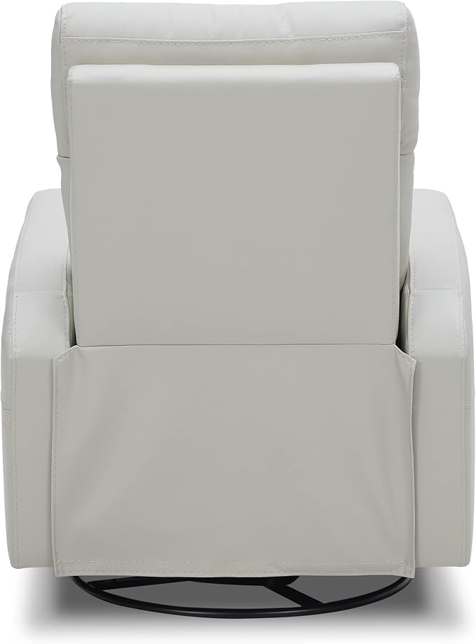 CHITA Genuine Leather Power Swivel Glider Recliner Chair - Image 8