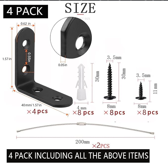 Furniture Anchors Small Aesthetic Earthquake Straps - Image 4