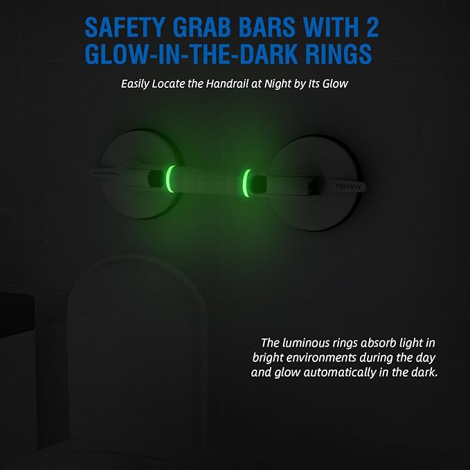 Grab Bars for Bathtubs & Showers 2 Pack, 265lbs Shower Grab Bars for Seniors - Image 5