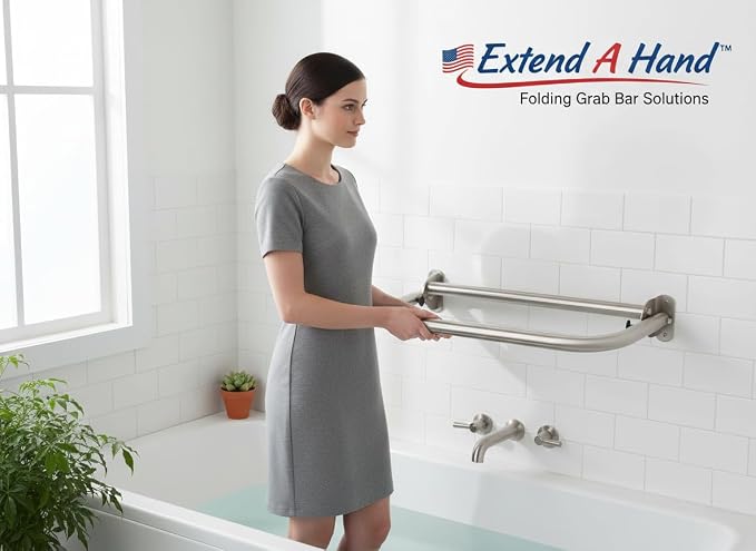 Extend-A-Hand Grab Bar Extension 24"x12"| Heavy-Duty Bathroom Safety Handrail - Image 6