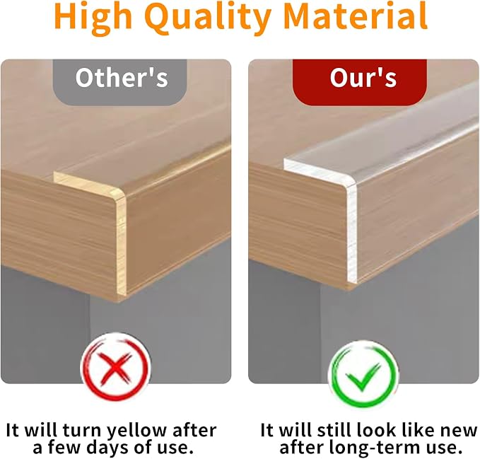 Edge Corner Protector Baby Proofing, Soft Clear Furniture Table Corner Guard & - Image 4