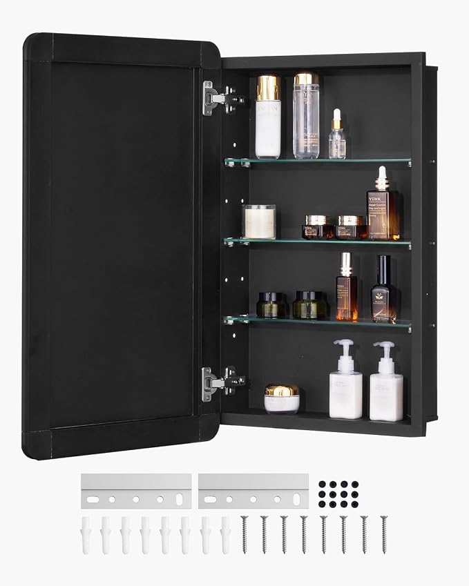 VEVOR Medicine Cabinet, 16.5 x 27.5 inch, Medicine Cabinet by VEVOR