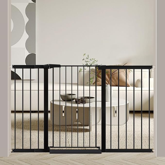 Fairy Baby 38" Extra Tall Pet Cat Gate, 54.4"-59.8" Extra Wide Long Dog Pet by FairyBaby